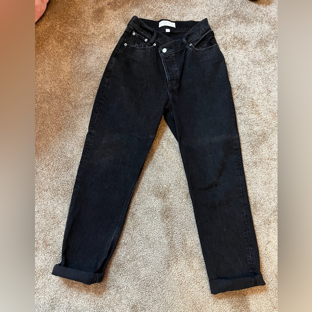 Abercrombie and Fitch curve LOve high rise dad jeans!